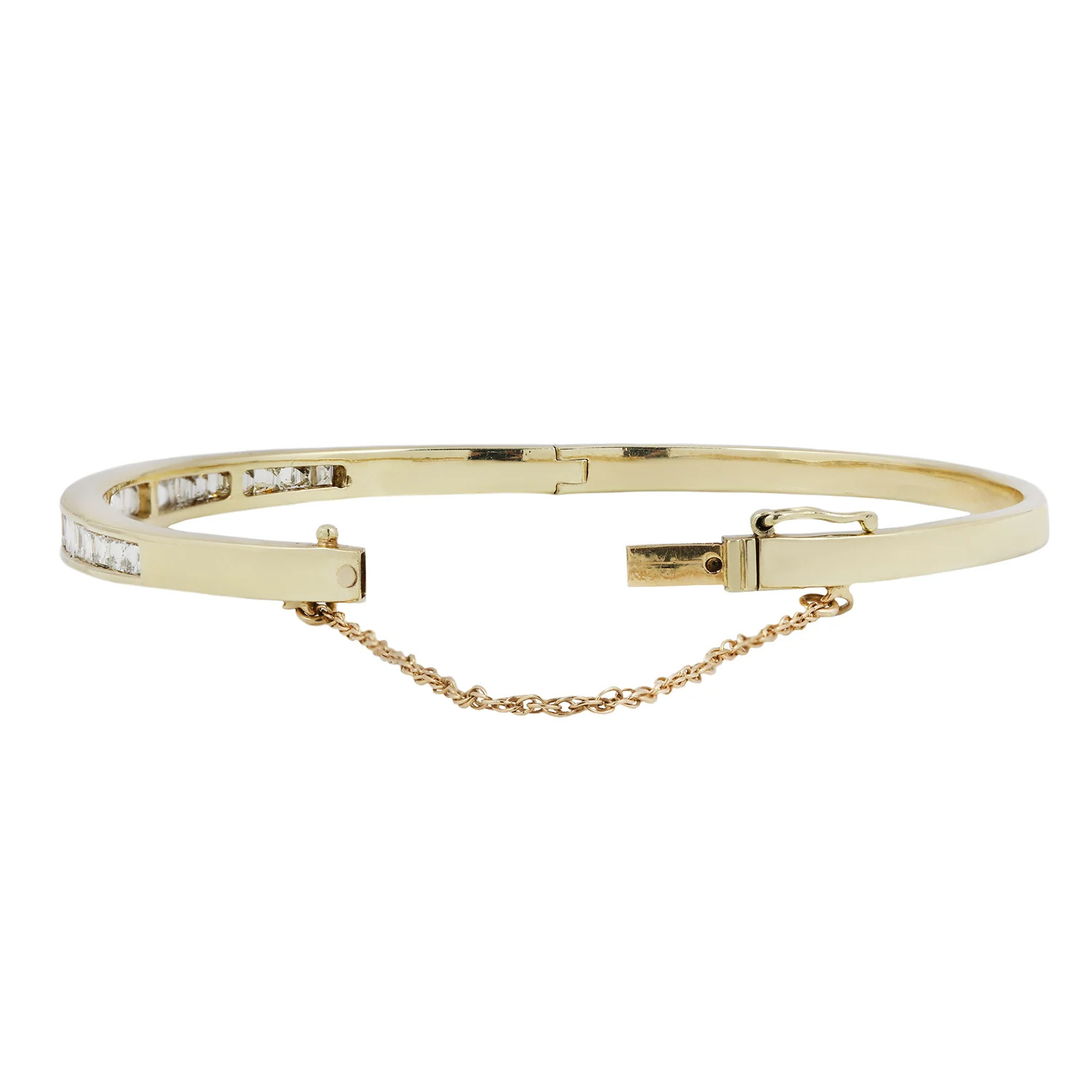 Vintage Diamond Channel Bangle - Image 3