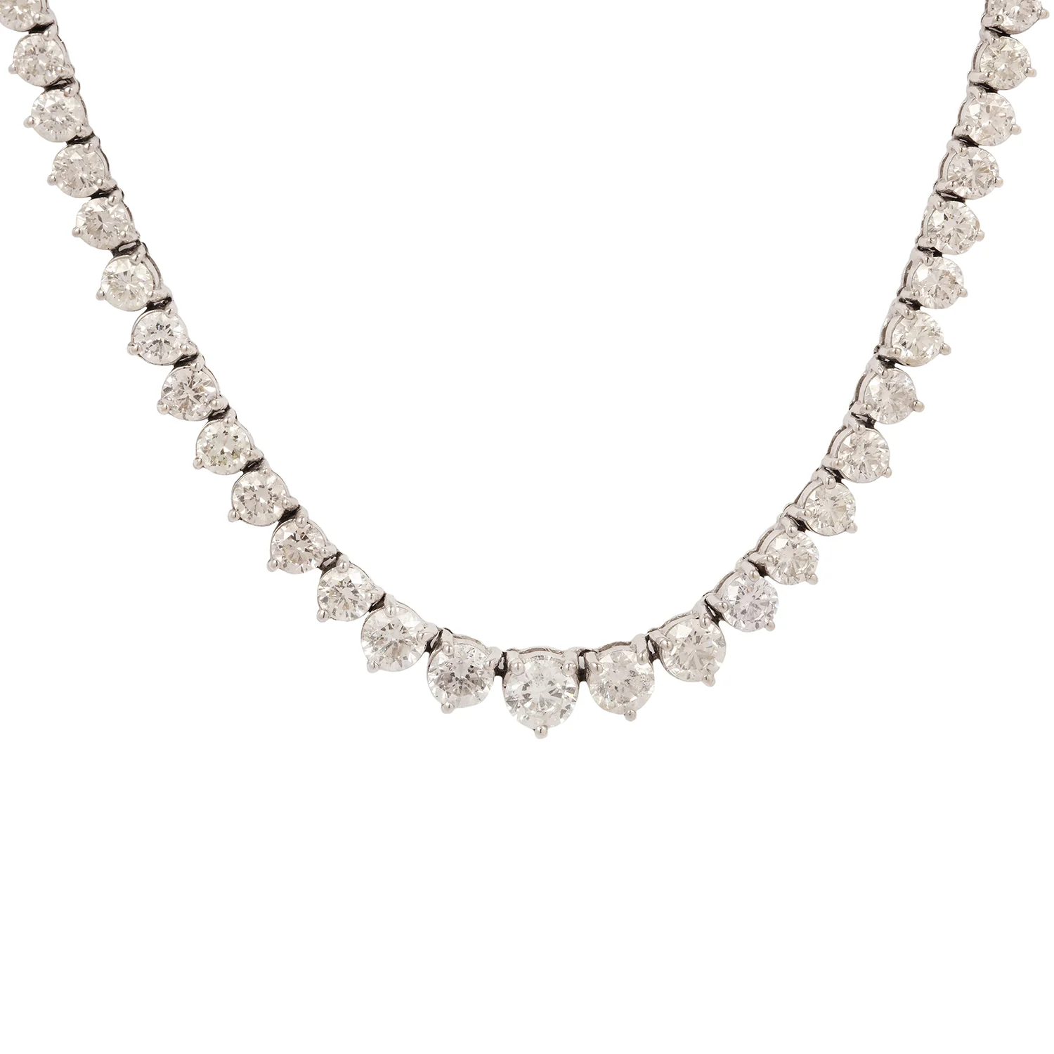 Vintage Diamond Tennis Necklace - Image 3