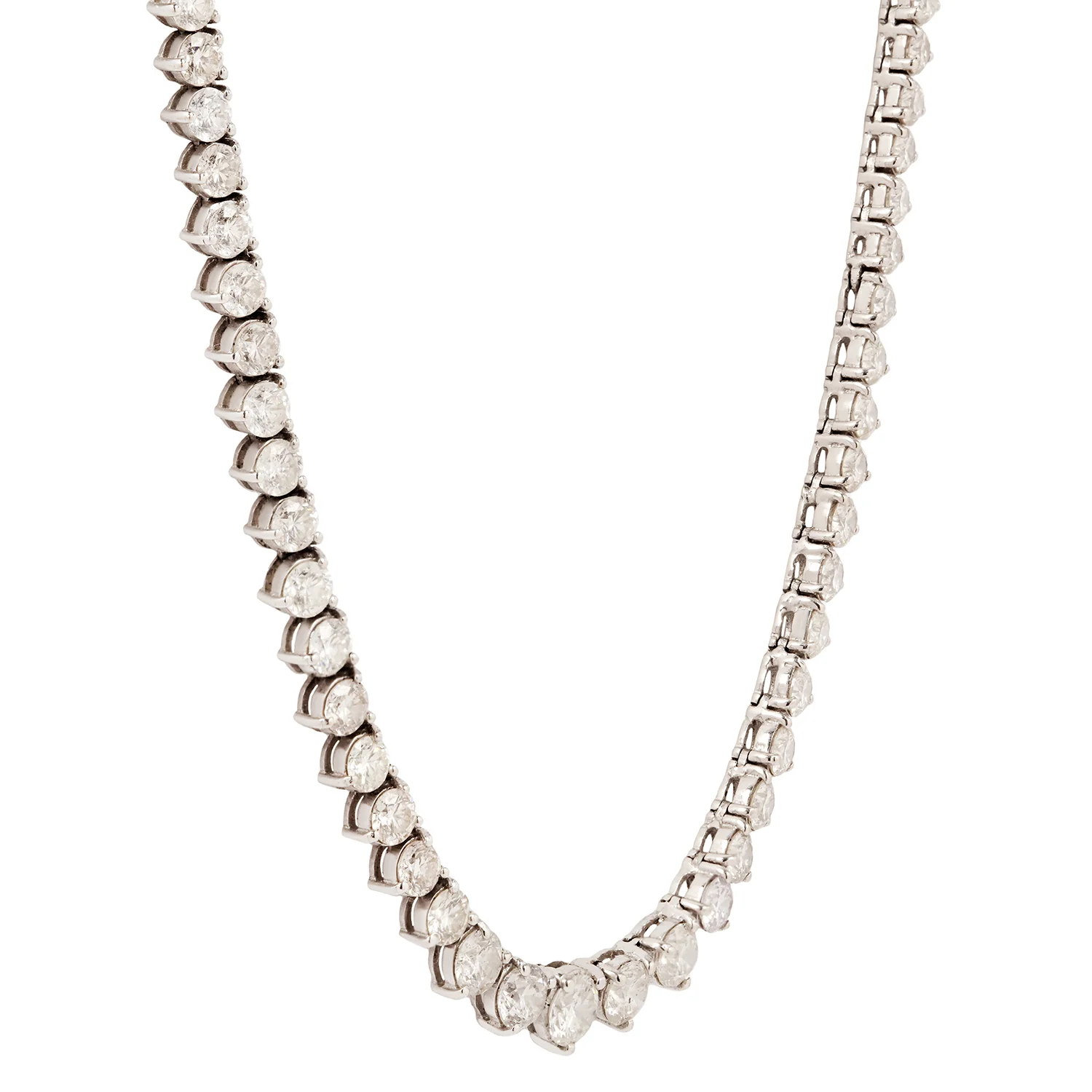 Vintage Diamond Tennis Necklace - Image 4