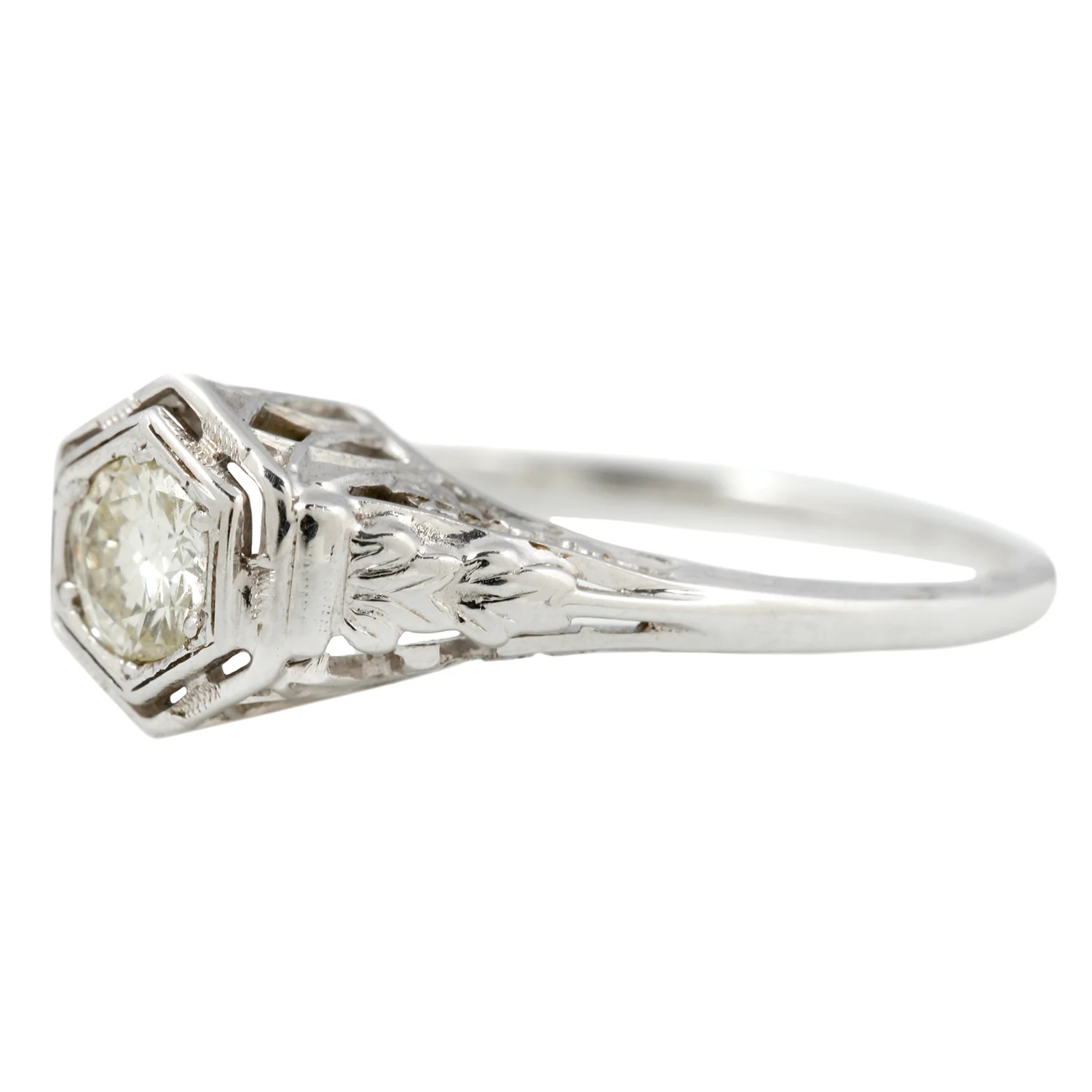 Floral Diamond Hex Solitaire - Image 3