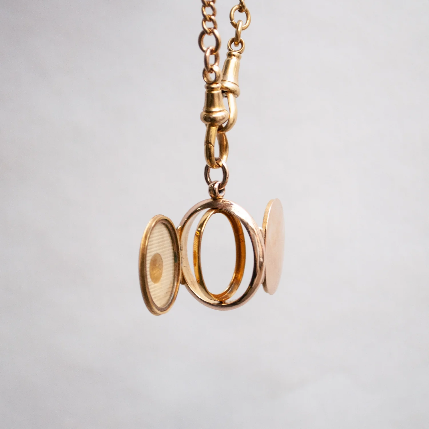 Vintage Gold Double Locket - Image 6