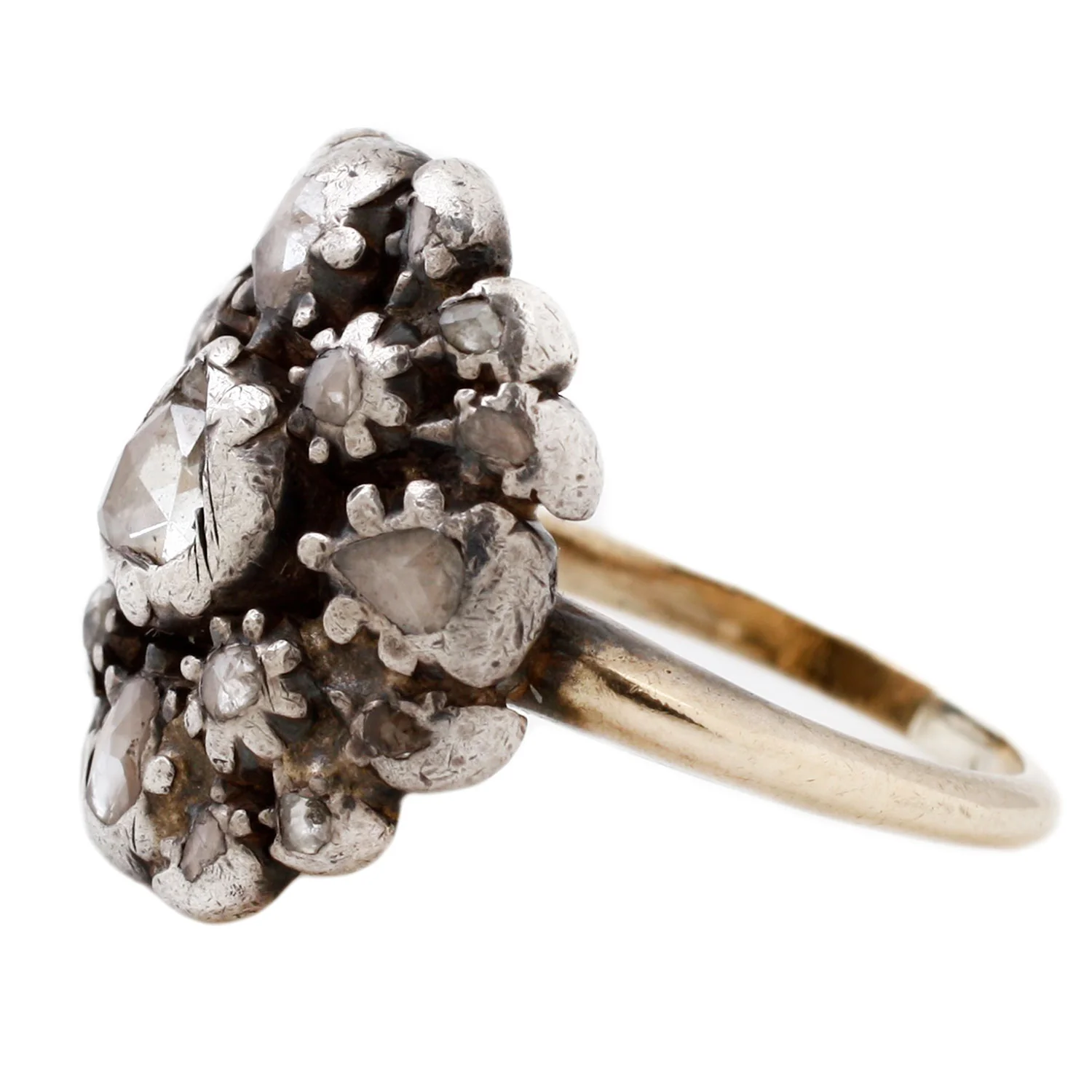 Georgian Diamond Halo Ring - Image 3