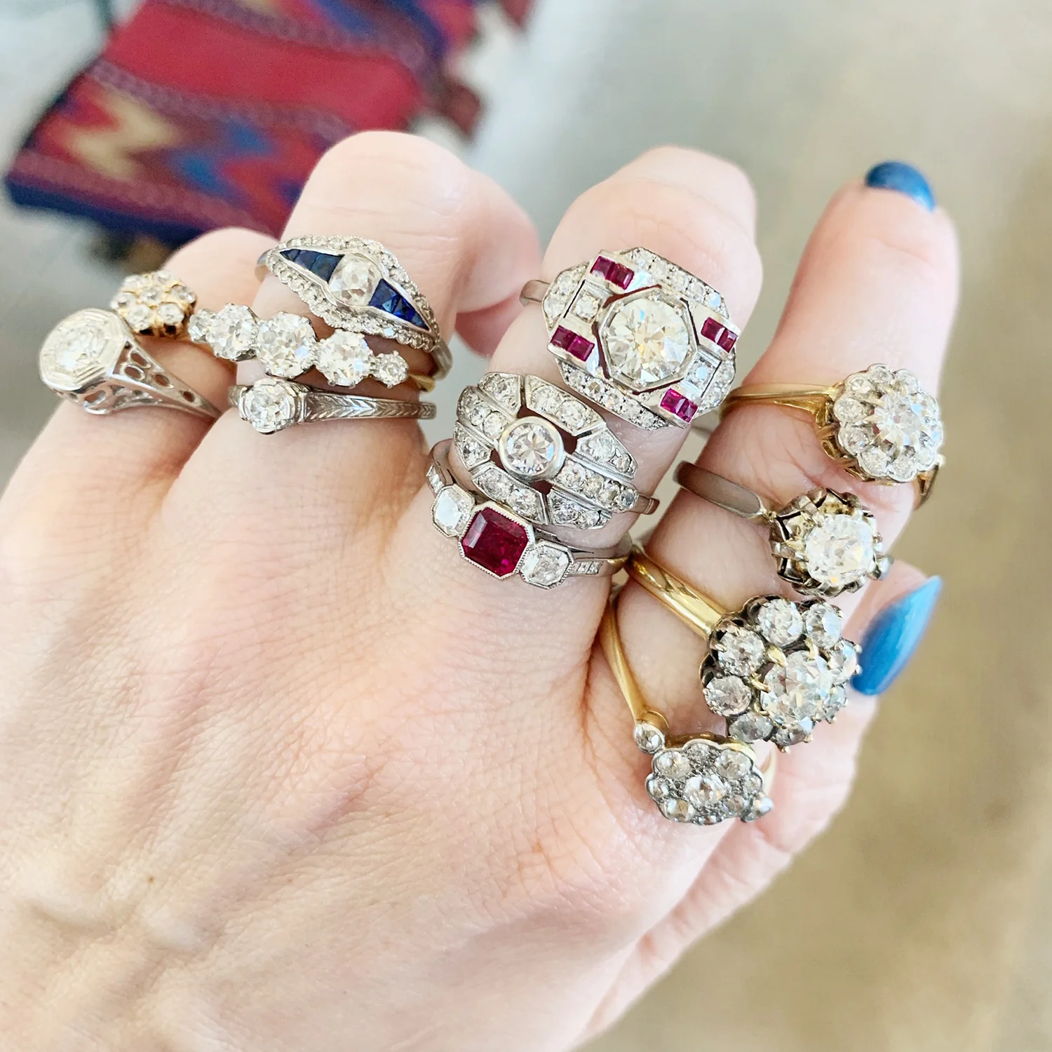 Art Deco Ruby & Diamond Ring - Image 4