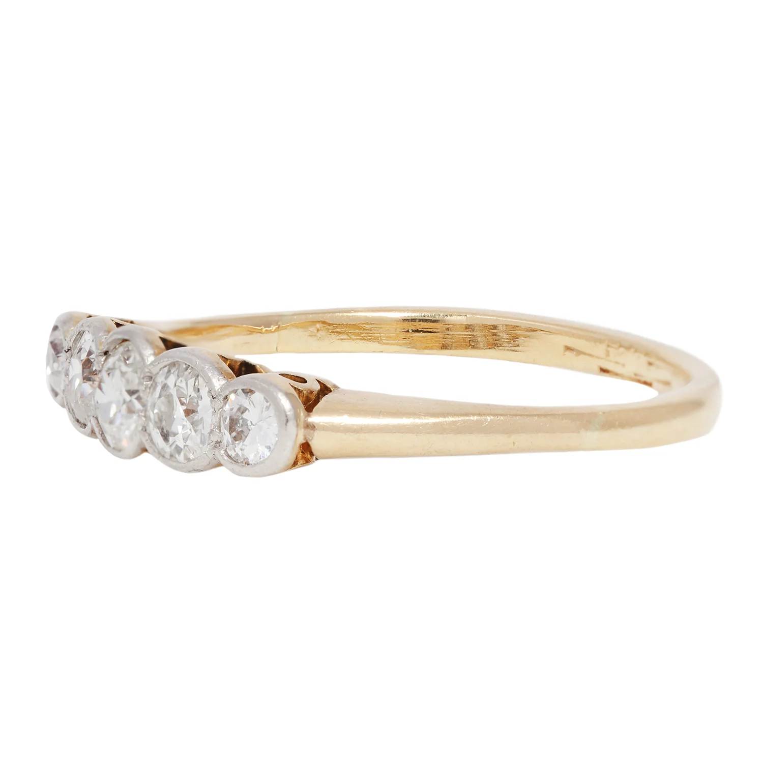 Vintage Quintet Diamond Ring - Image 3