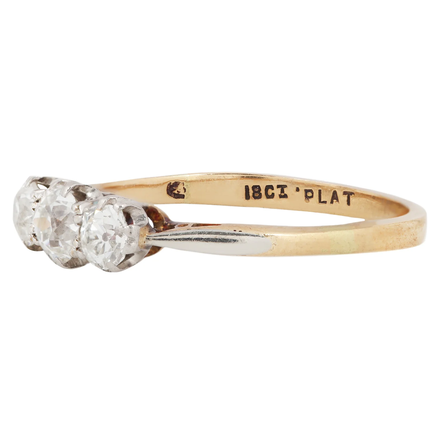 Vintage Trio Diamond Ring - Image 3