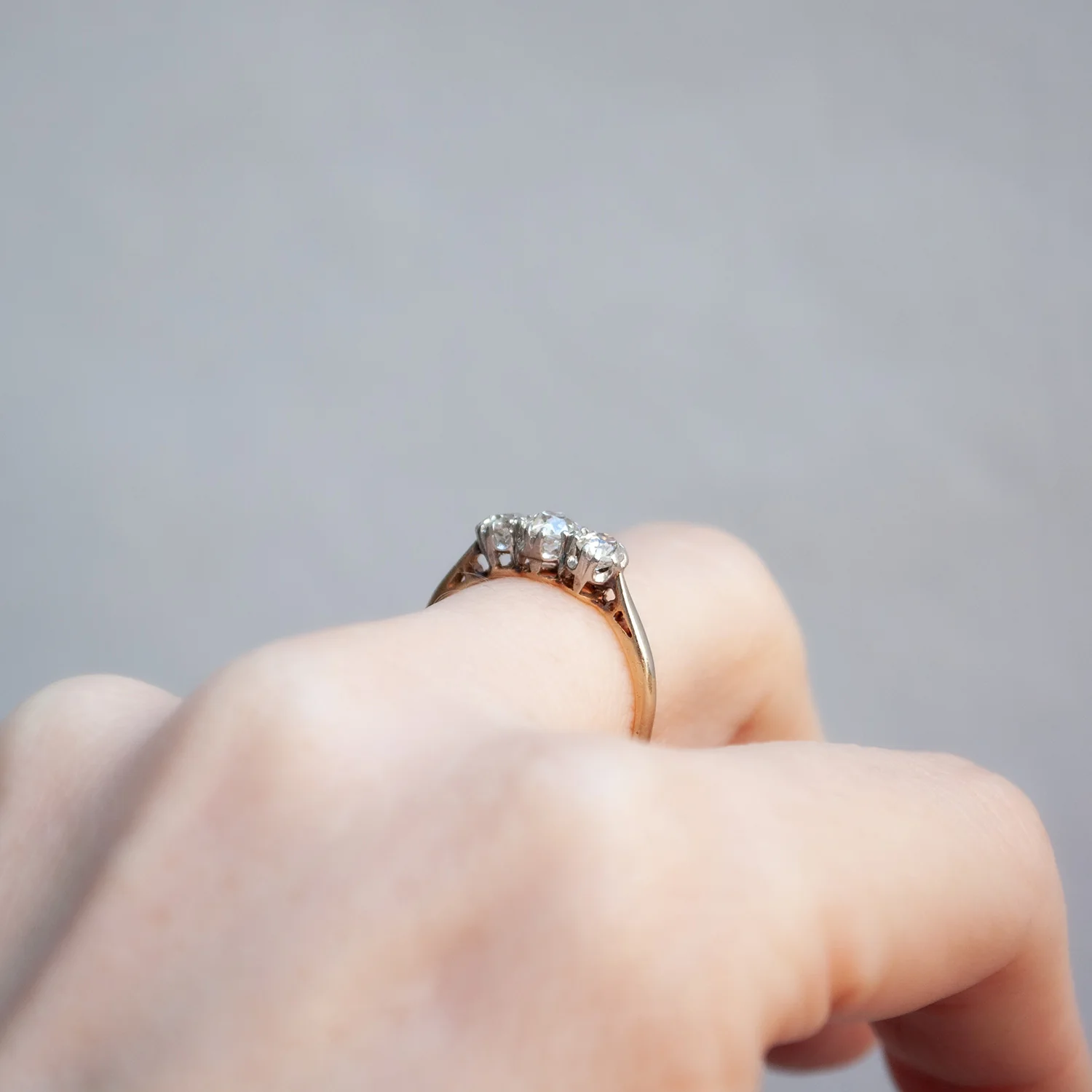 Vintage Trio Diamond Ring - Image 7