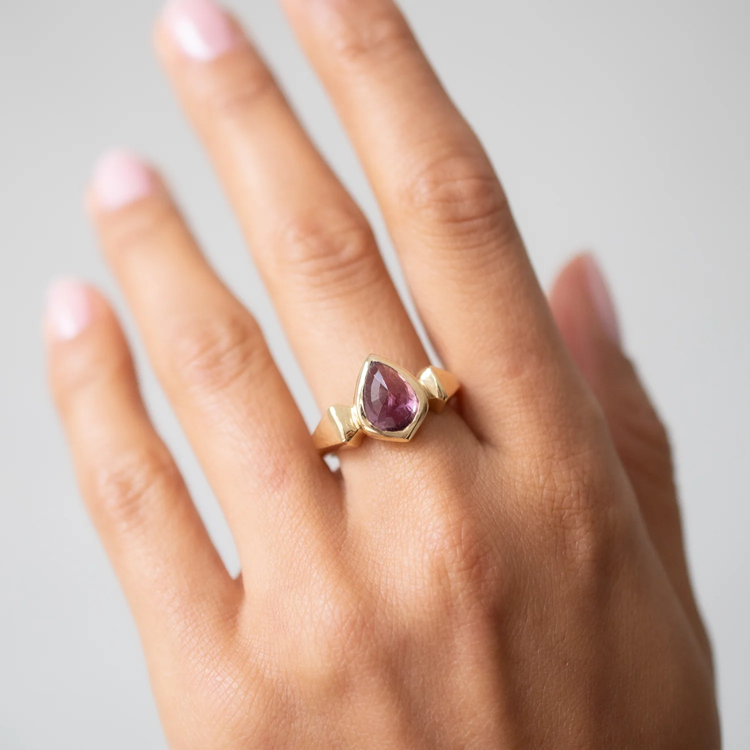 Violet Sapphire Lighthouse Ring - Image 2