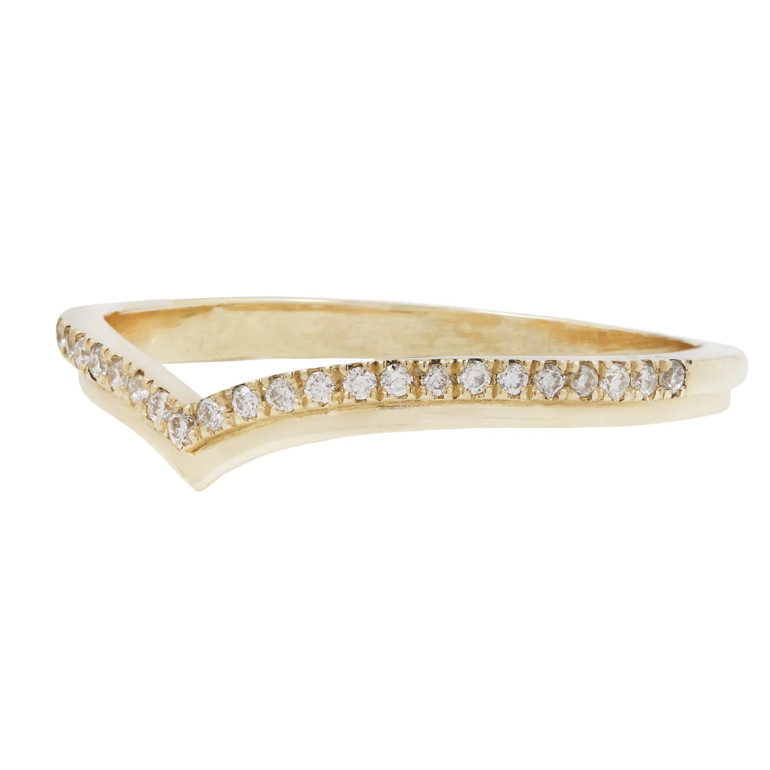 White Diamond Stepped Nesting Band - Image 3