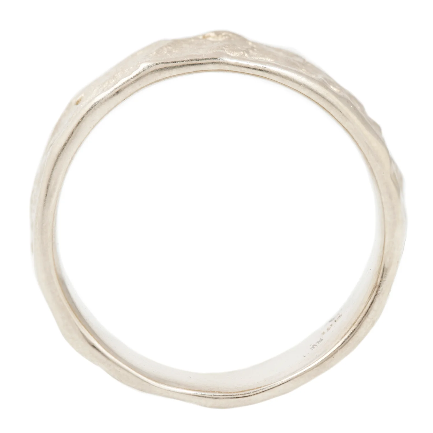 White Gold Lava Band - Image 3