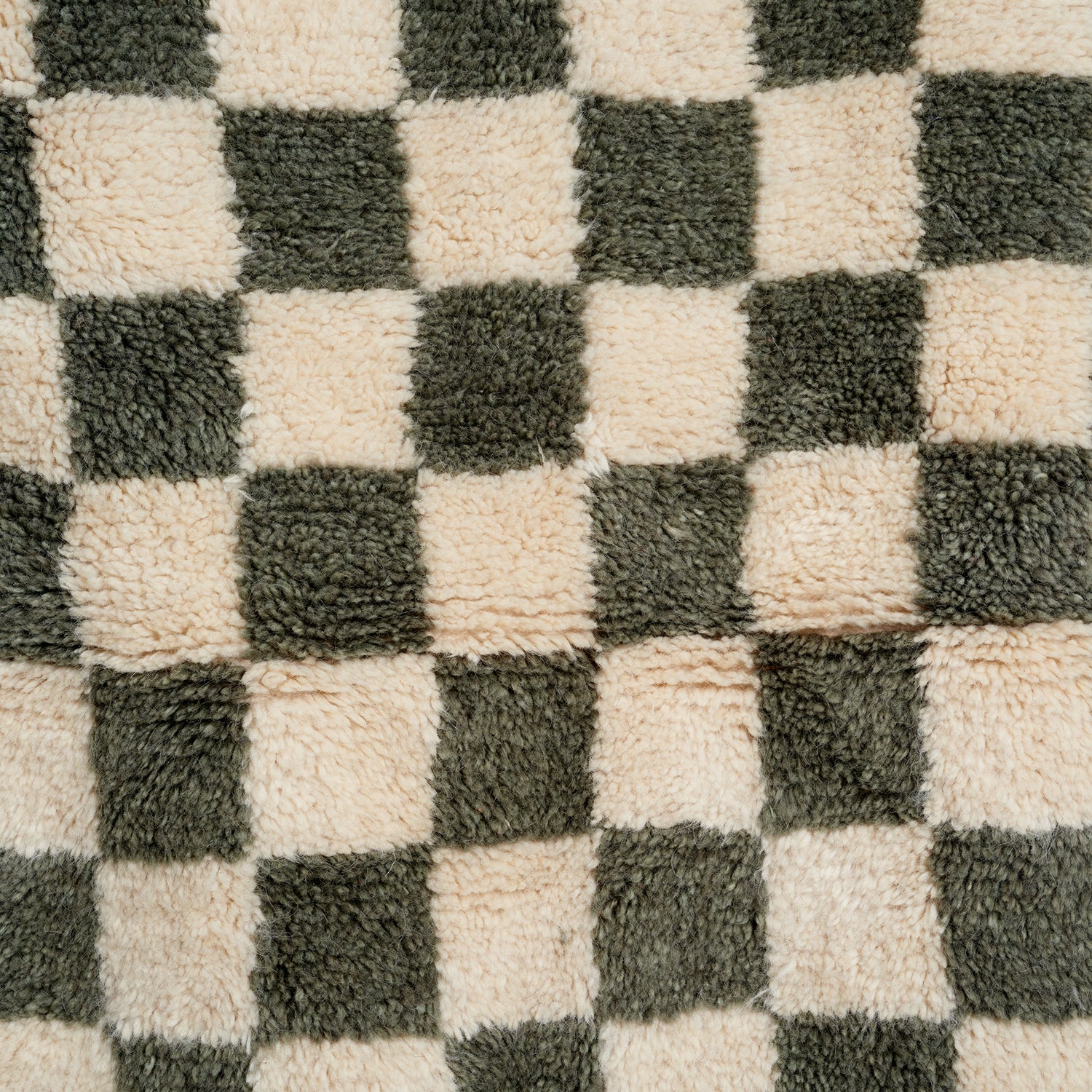 White & Gray Checkerboard Rug - Image 2