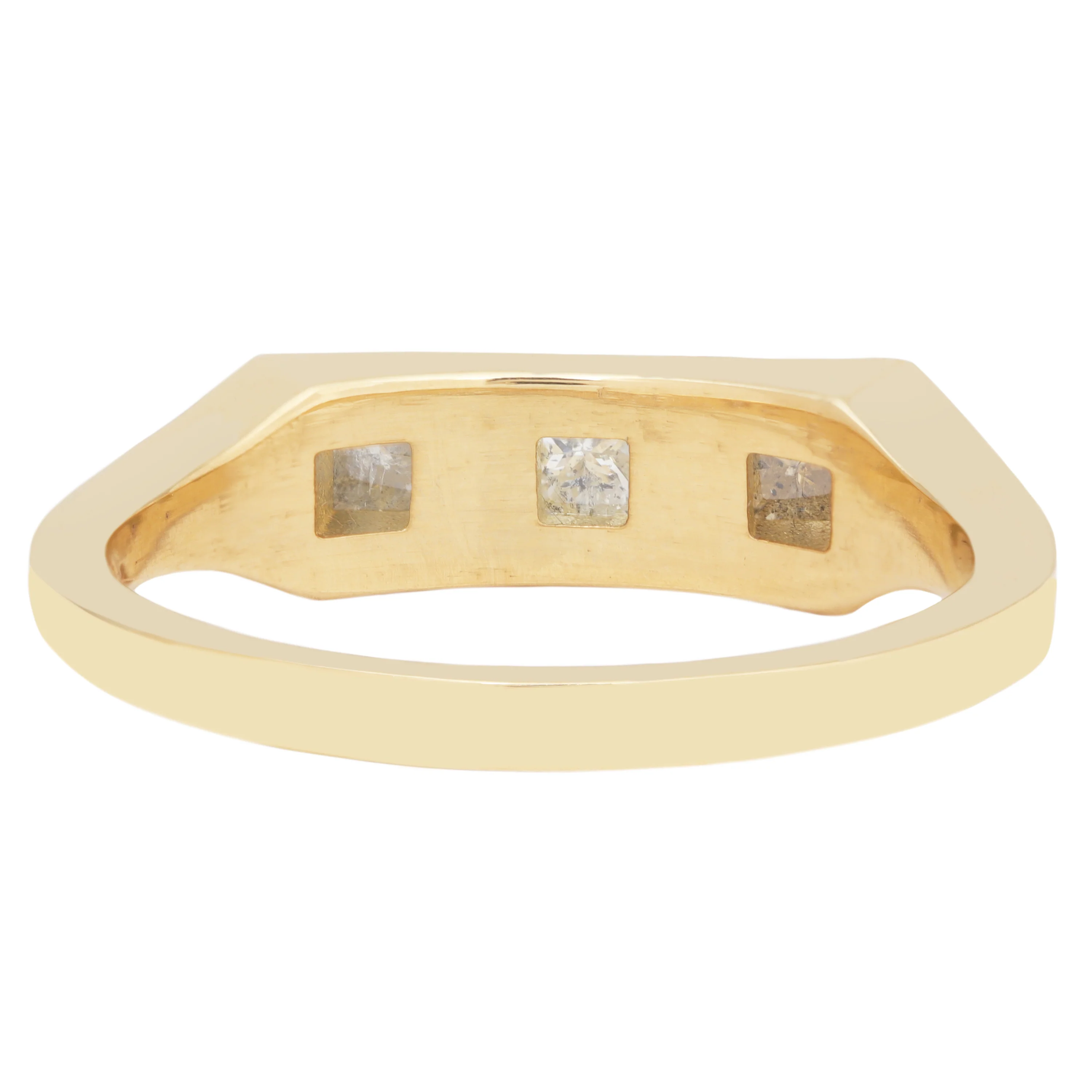 White Pyramid Guardian Bar Ring - Image 4
