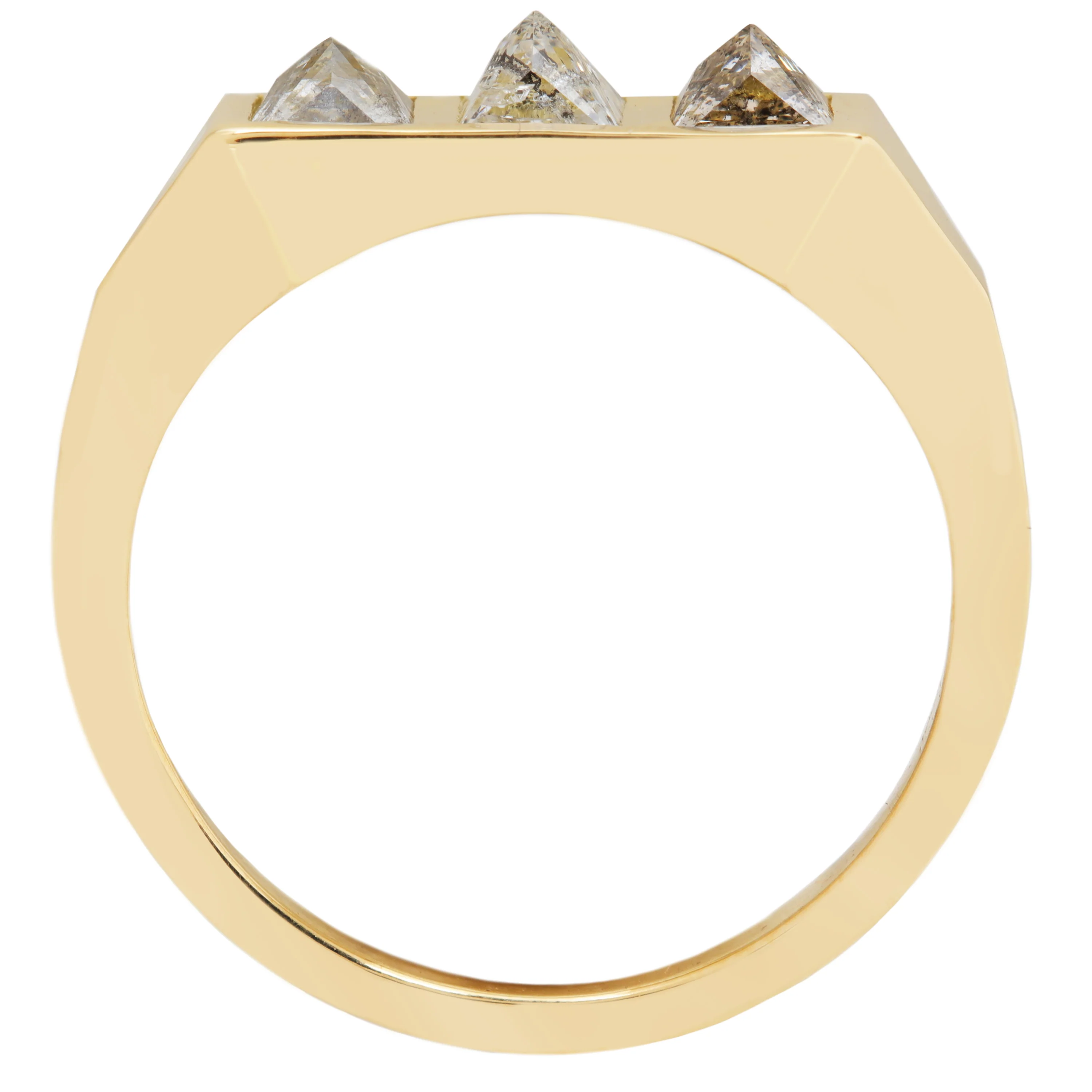 White Pyramid Guardian Bar Ring - Image 5