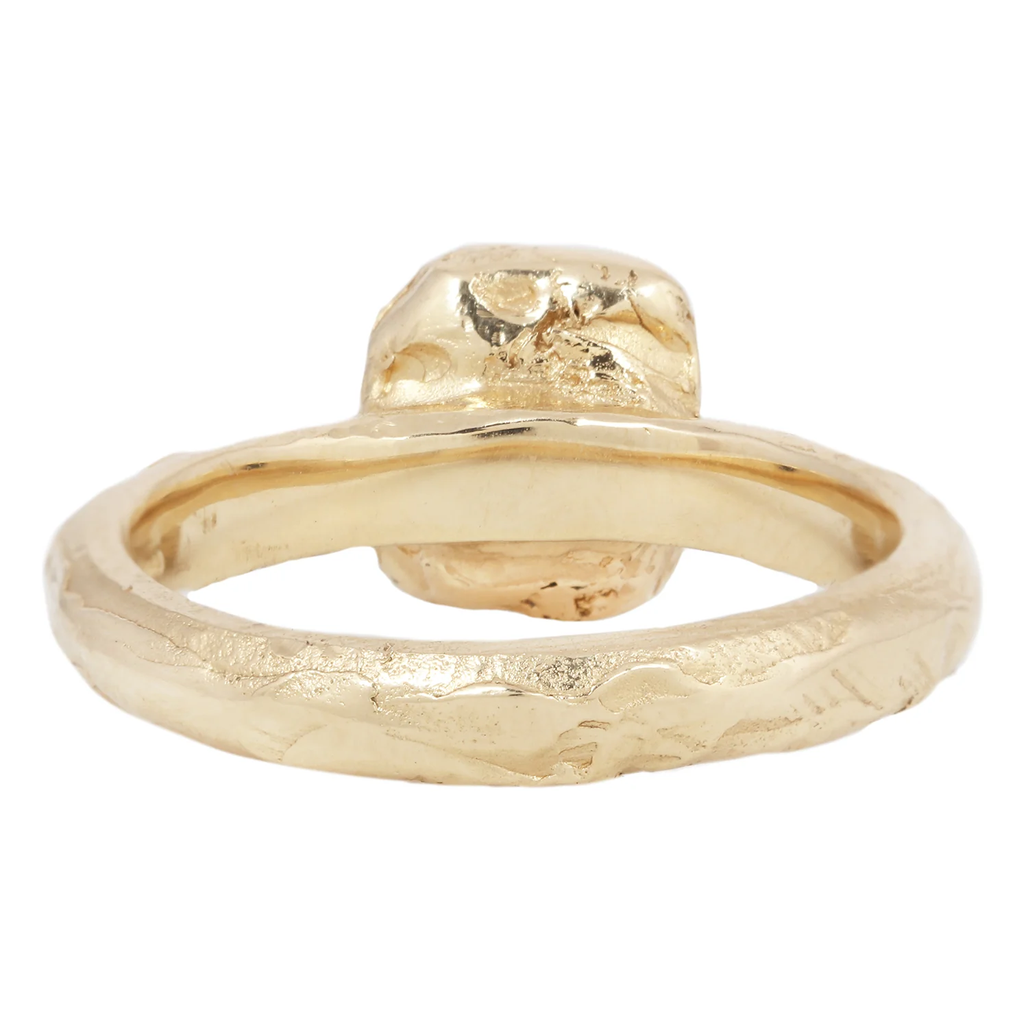 X Icy Gray Green Diamond Organic Ring - Image 4
