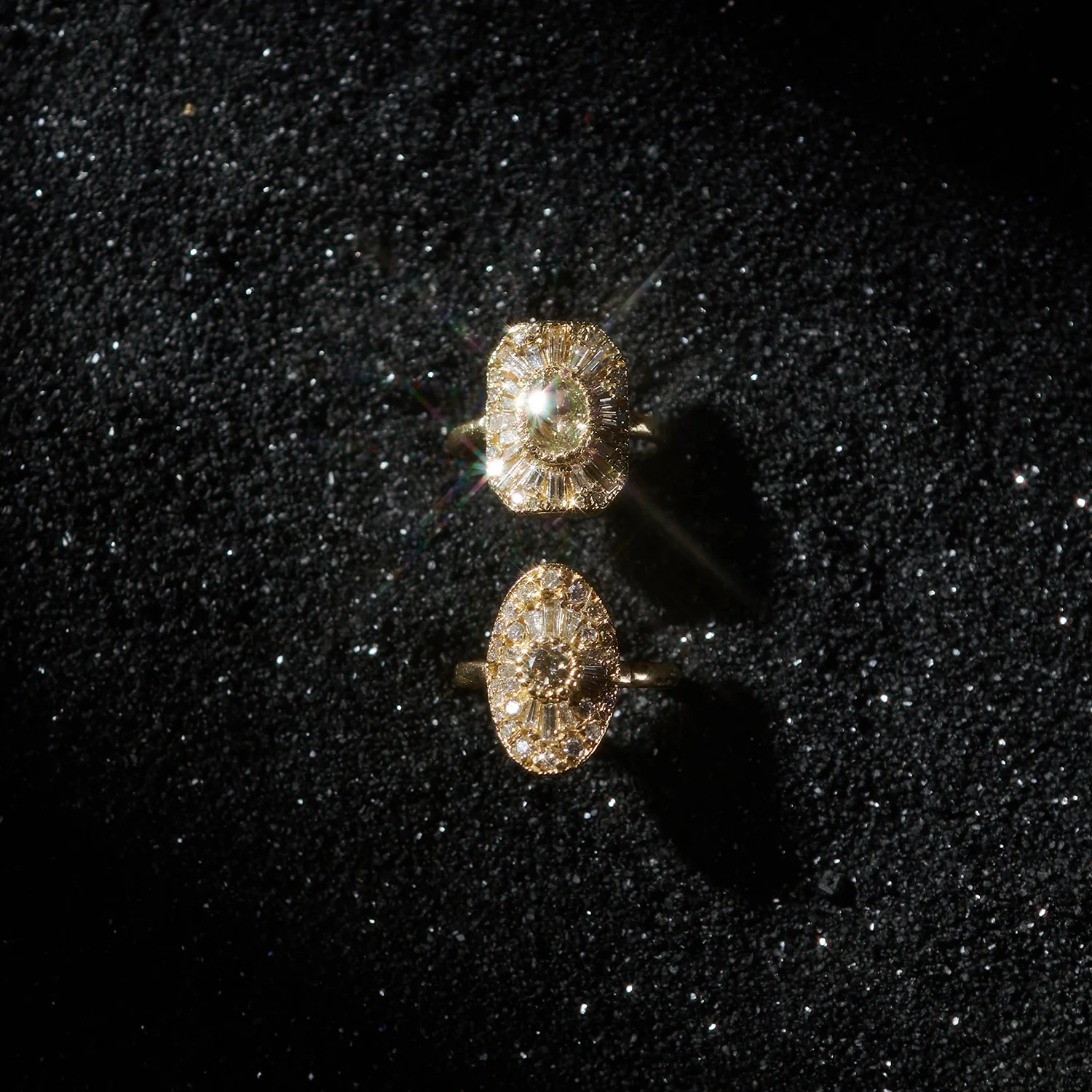 X Oval Scatter Legacy Cocktail Ring - Image 10
