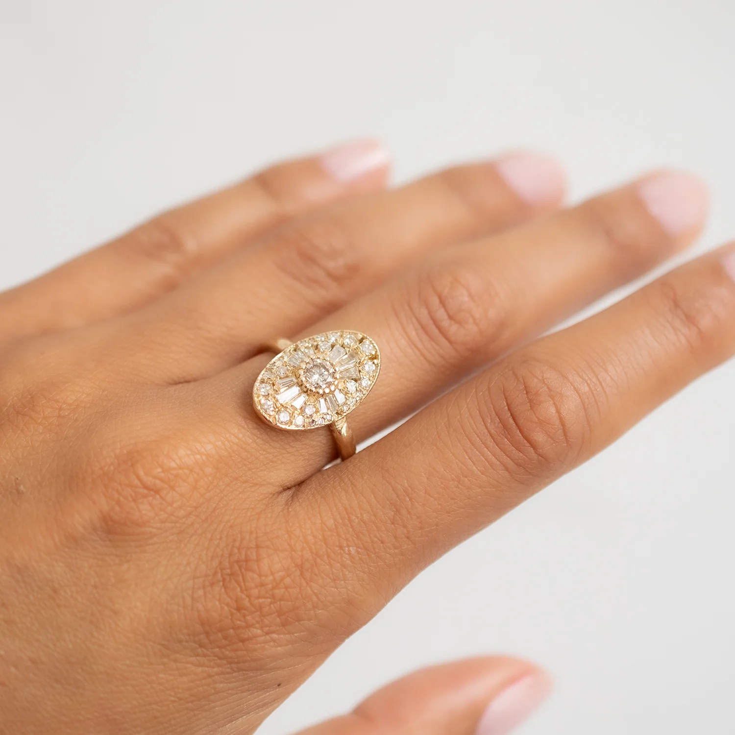 X Oval Scatter Legacy Cocktail Ring - Image 2