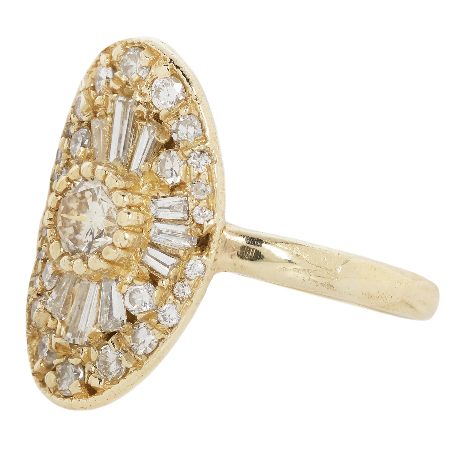 X Oval Scatter Legacy Cocktail Ring - Image 3