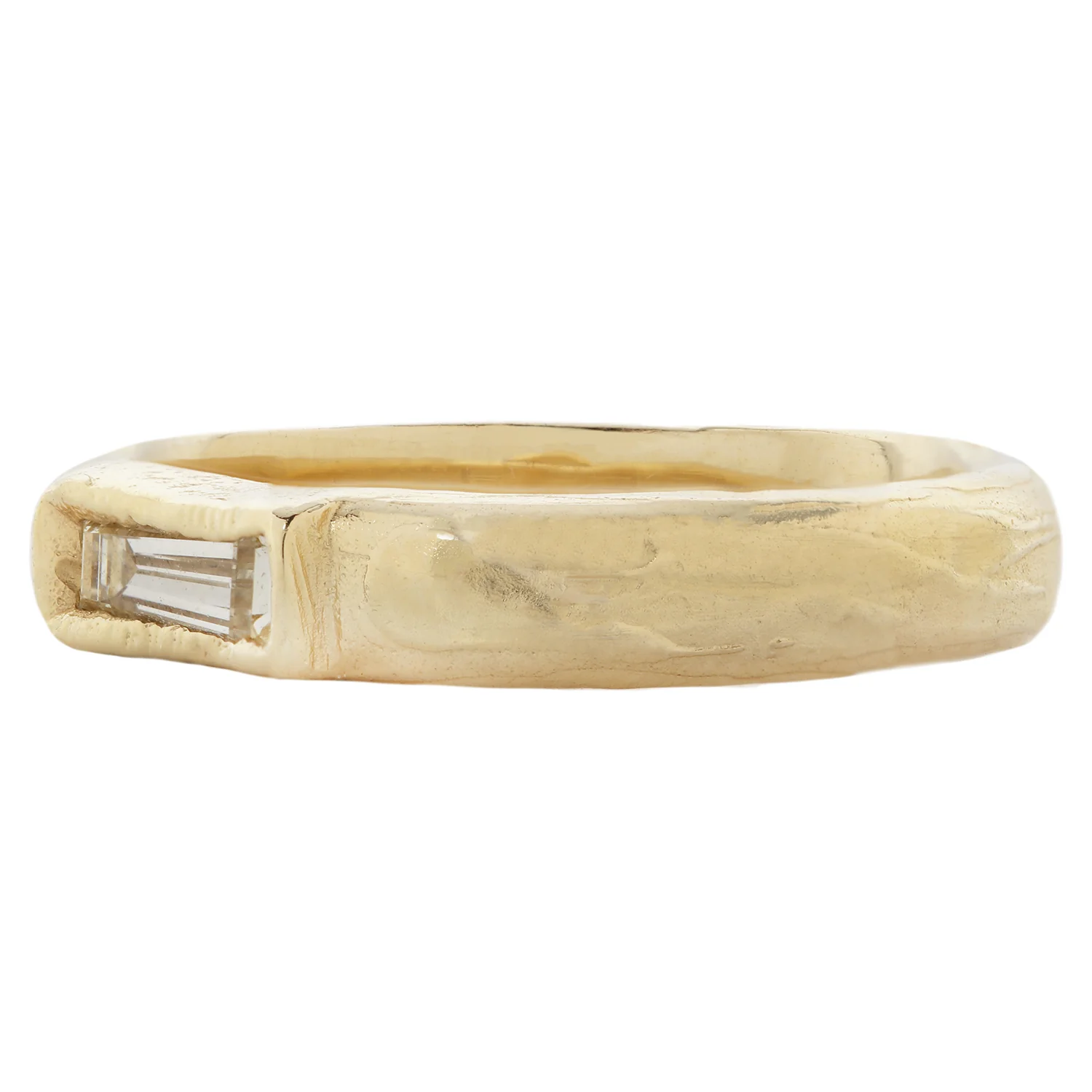 X Single Baguette Diamond Scatter Ring - Image 3