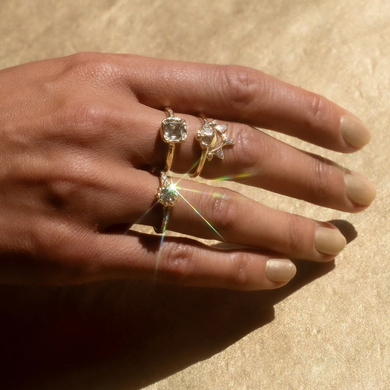 X Soft Green Diamond Ring - Image 9
