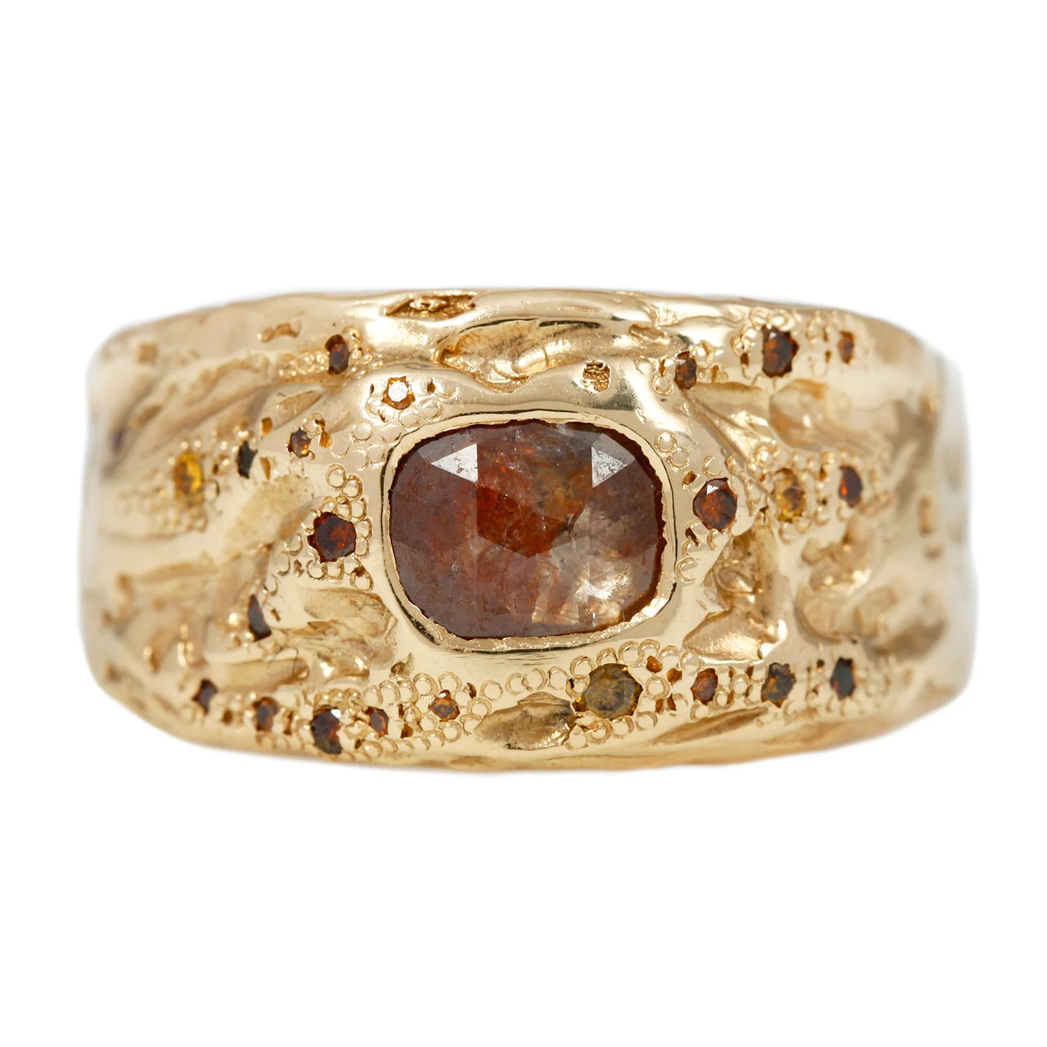 XC Rose Cut Diamond Shield Ring