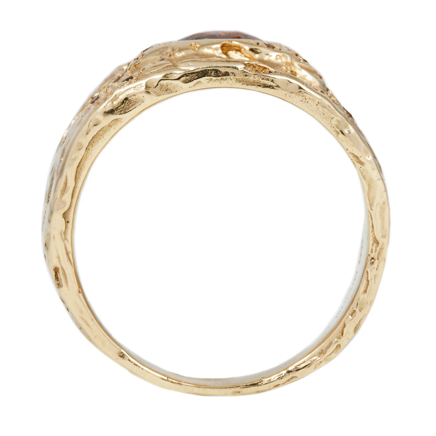 XC Rose Cut Diamond Shield Ring - Image 6