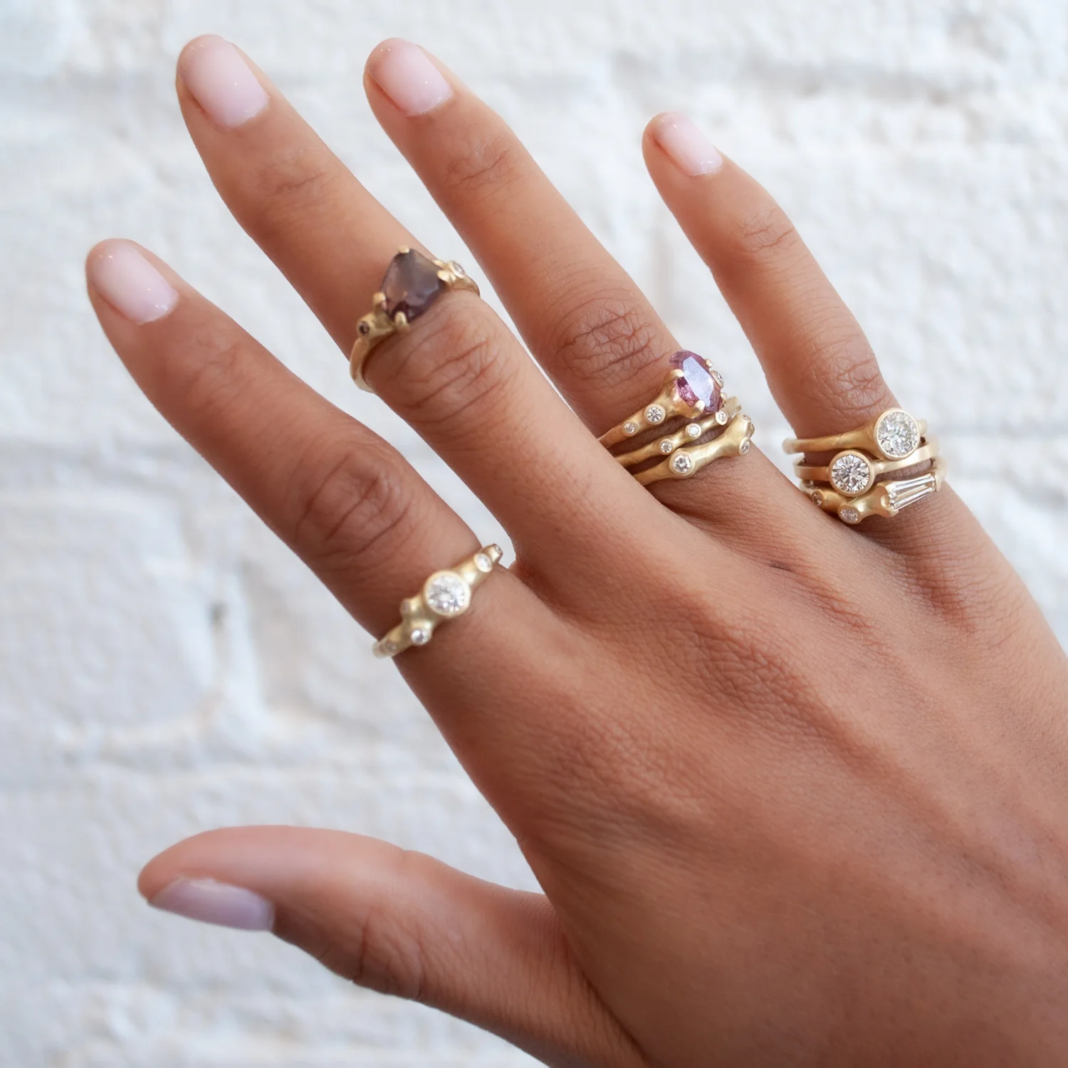 Zircon Rough Luxe Cluster Ring - Image 5